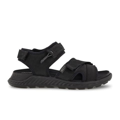 ECCO Exowrap 3 Strap Active Sandal (Women) - Black/Black Sandal - Active - The Heel Shoe Fitters