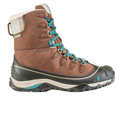 Oboz Sapphire 8" Insulated B-DRY Winter Hiking Boot (Women) - Chestnut Boots - Winter - High - The Heel Shoe Fitters
