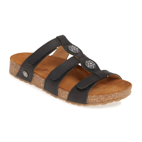 Haflinger Alice Slide Sandal (Women) - Black New Sandals - Slide - The Heel Shoe Fitters