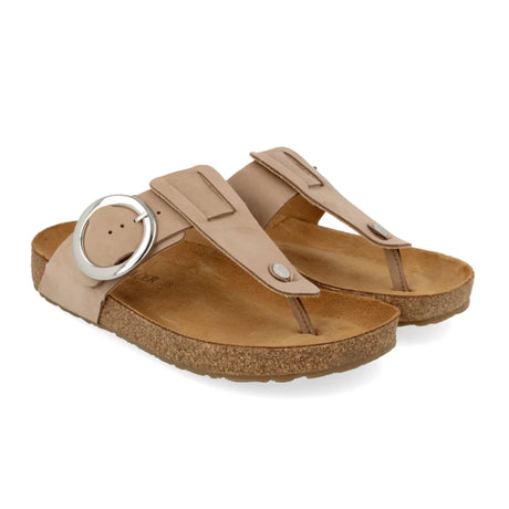 Haflinger Round Buckle Corinna Thong Sandal (Women) - Costa Sandals - Thong - The Heel Shoe Fitters