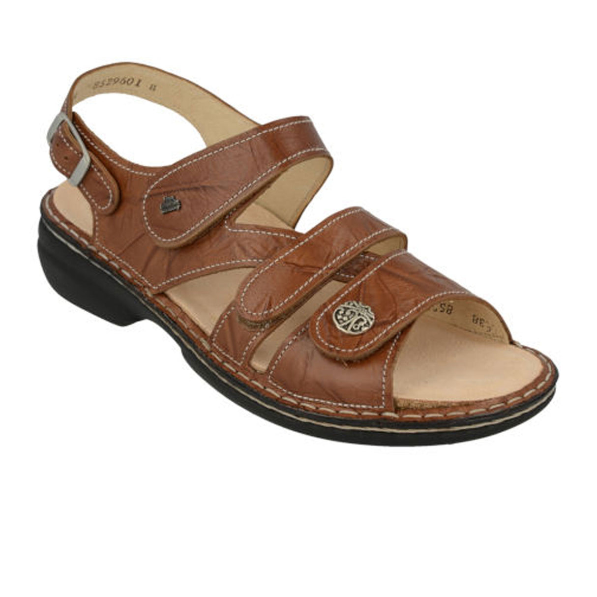 Finn Comfort Gomera-S Backstrap Sandal (Women) - Cognac Sandal - Backstrap - The Heel Shoe Fitters