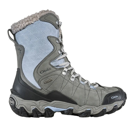 Oboz Bridger 9" Insulated B-DRY Winter Hiking Boot (Women) - Gray Hiking - High - The Heel Shoe Fitters