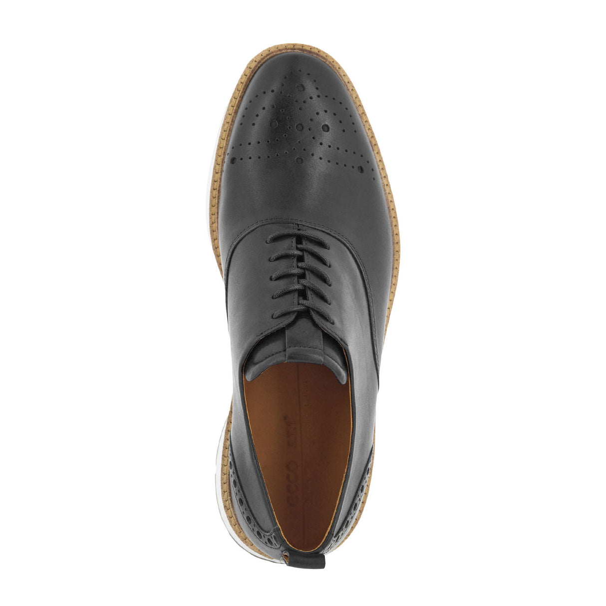 ECCO St. 1 Hybrid Derby Wingtip Oxford (Men) - Black Dress-Casual - Derby Shoes - The Heel Shoe Fitters
