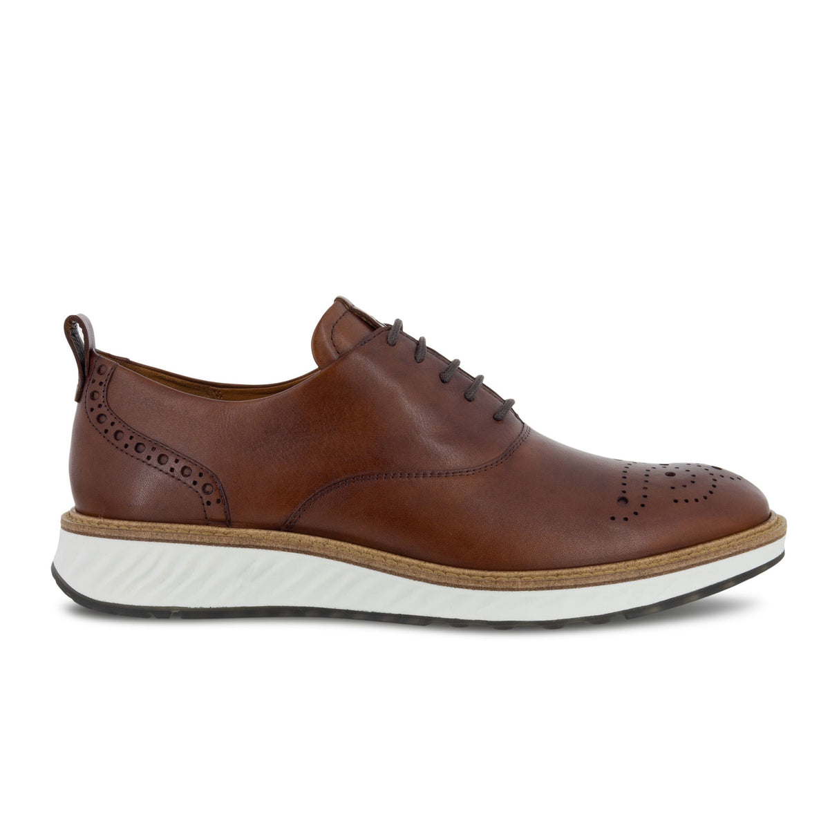 ECCO St. 1 Hybrid Derby Wingtip Oxford (Men) - Cognac Dress-Casual - Oxfords - The Heel Shoe Fitters