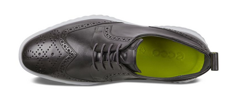 ECCO St.1 Hybrid Lite Cap Toe (Men) - Magnet Dress-Casual - Derby Shoes - The Heel Shoe Fitters