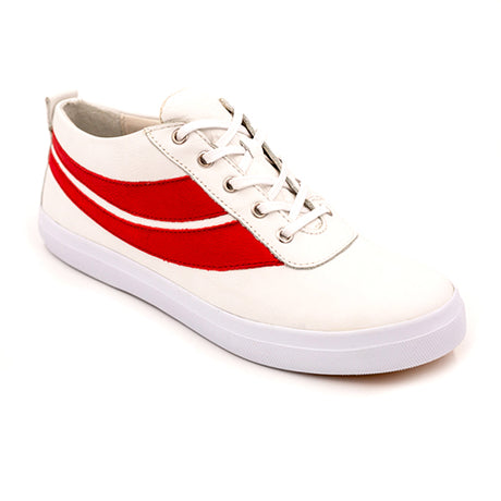 Wirth Evidence Sneaker (Women) - Branco/Mandarin Red Dress-Casual - Sneakers - The Heel Shoe Fitters