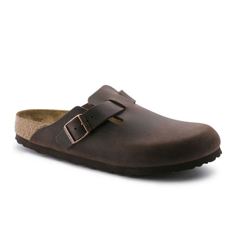 Birkenstock Boston Clog (Unisex) - Habana Dress-Casual - Clogs & Mules - The Heel Shoe Fitters