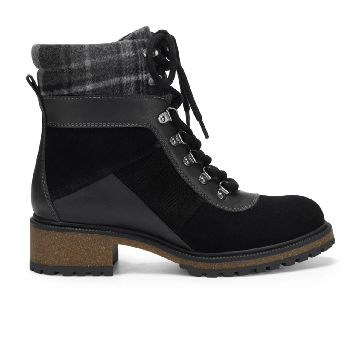 Earth Tessa Heeled Boot (Women) - Black Multi Boots - Fashion - The Heel Shoe Fitters