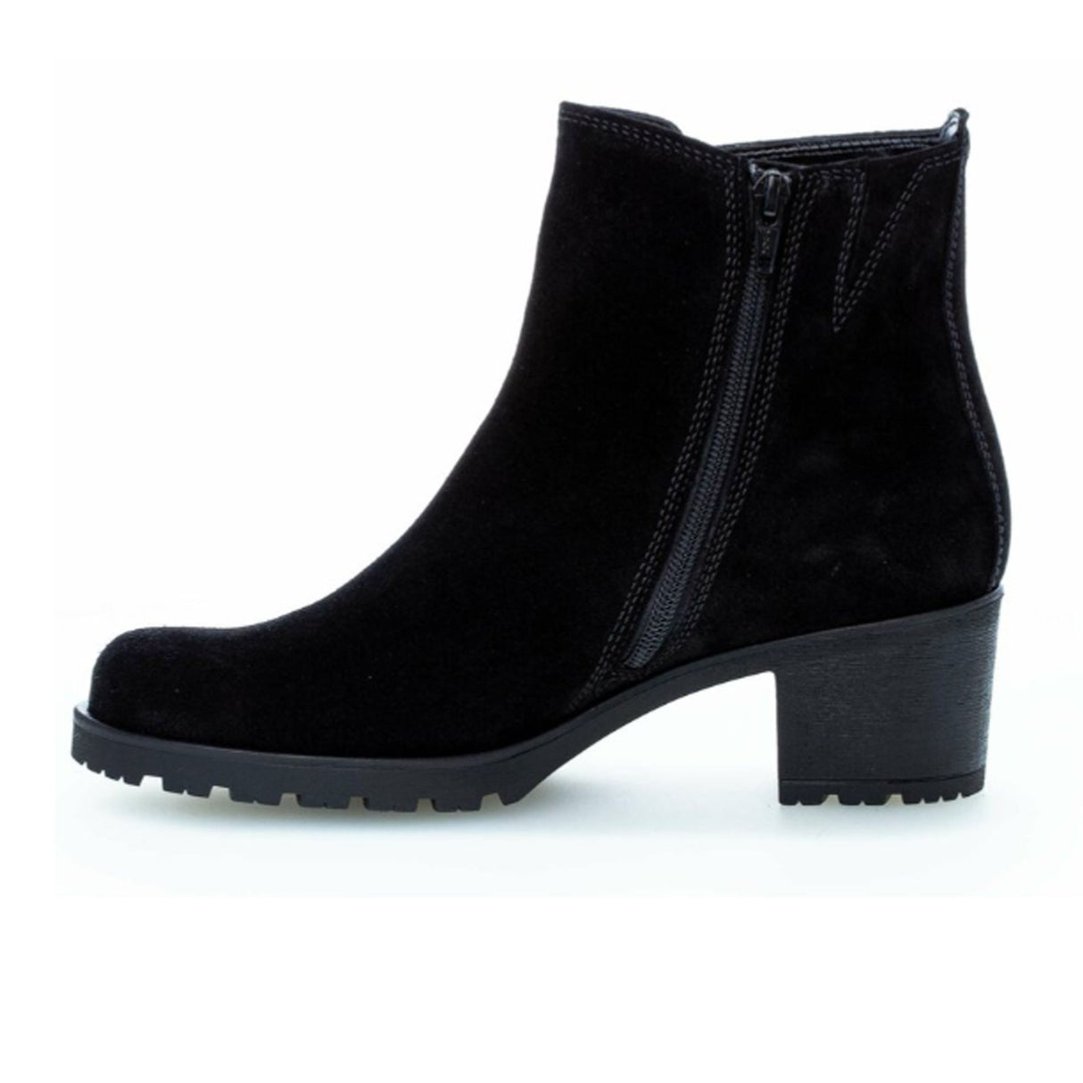 Gabor 800 Delight Ankle Boot (Women) - Black Suede Boots - Fashion - Mid Boot - The Heel Shoe Fitters