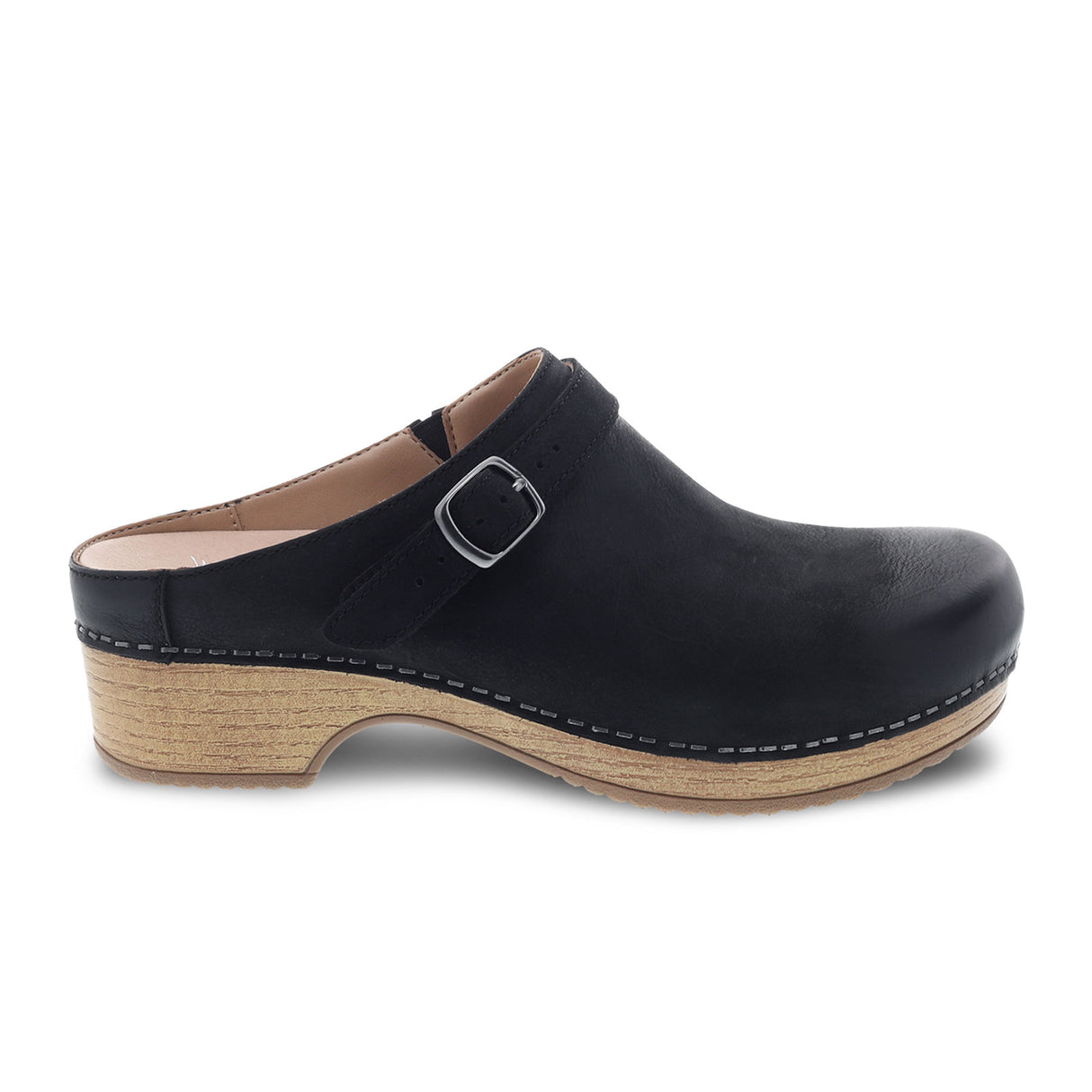 Dansko Berry Clog (Women) - Black Burnished Nubuck Dress-Casual - Clogs & Mules - The Heel Shoe Fitters
