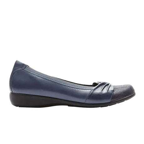 Aravon Andrea Slip On (Women) - Navy Dress-Casual - Flats - The Heel Shoe Fitters