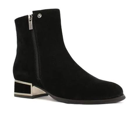 AquaDiva Darma Ankle Boot (Women) - Black Suede Boots - Fashion - Ankle Boot - The Heel Shoe Fitters
