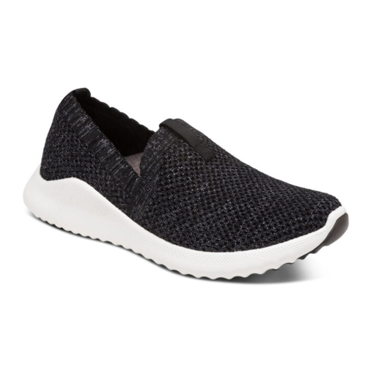 Aetrex Angie Slip On Sneaker (Women) - Black Athletic - Casual - Slip On - The Heel Shoe Fitters