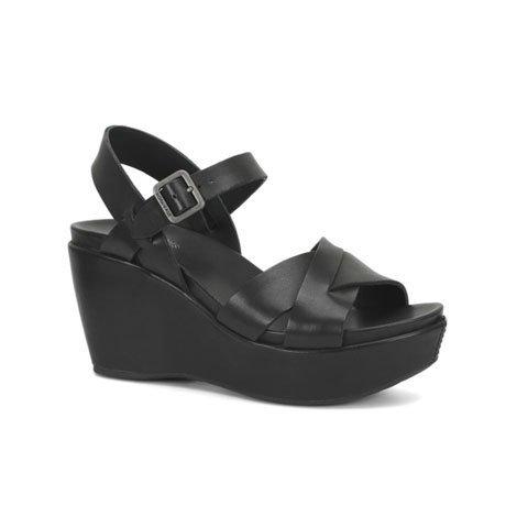 Kork-Ease Ava 2.0 Wedge Sandal (Women) - Black Sandal - Heel/Wedge - The Heel Shoe Fitters