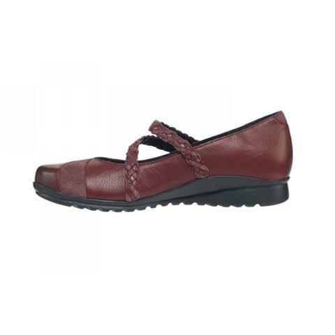 Aetrex Ada Braided Mary Jane (Women) - Burgundy Dress-Casual - Mary Janes - The Heel Shoe Fitters