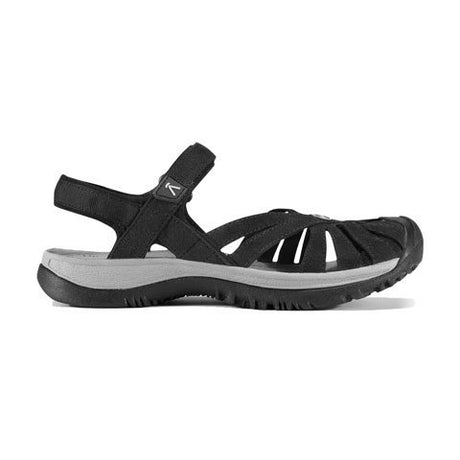 Keen Rose Sandal (Women) - Black/Neutral Gray Sandals - Backstrap - The Heel Shoe Fitters