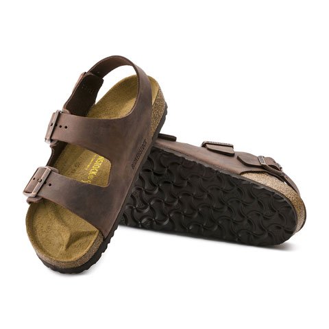 Birkenstock Milano Backstrap Sandal (Unisex) - Habana Oiled Leather Sandals - Backstrap - The Heel Shoe Fitters