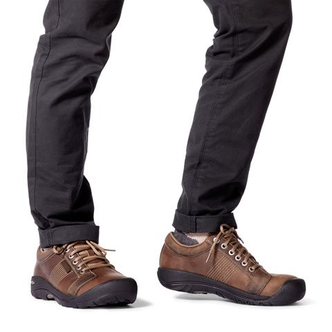 Keen Austin Wide Lace Up (Men) - Chocolate Brown Athletic - Casual - Lace Up - The Heel Shoe Fitters