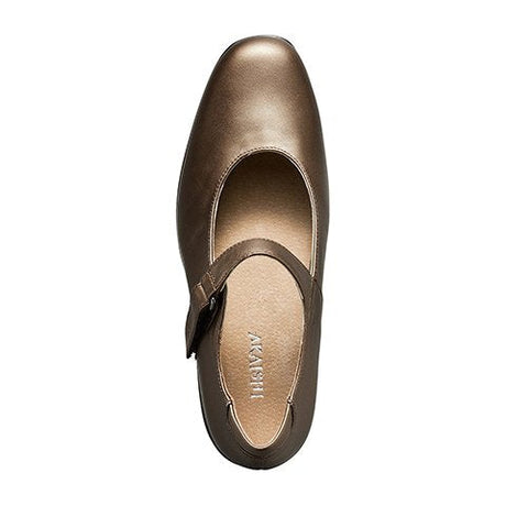 Akaishi Hime Heeled Mary Jane (Women) - Bronze Dress-Casual - Heels - The Heel Shoe Fitters