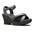 Akaishi Miwa Wedge Sandal (Women) - Silver Sandals - Heel/Wedge - The Heel Shoe Fitters