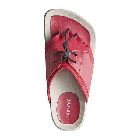 Akaishi Kiku Thong Sandal (Women) - Red Sandals - Thong - The Heel Shoe Fitters