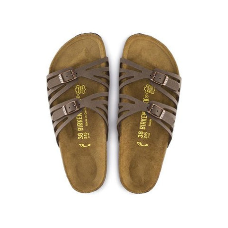 Birkenstock Granada Birkibuc Narrow Slide Sandal (Women) - Mocha Sandals - Slide - The Heel Shoe Fitters
