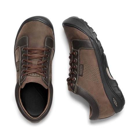 Keen Austin Wide Lace Up (Men) - Chocolate Brown Athletic - Casual - Lace Up - The Heel Shoe Fitters