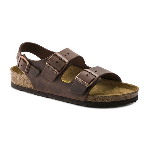 Birkenstock Milano Backstrap Sandal (Unisex) - Habana Oiled Leather Sandals - Backstrap - The Heel Shoe Fitters