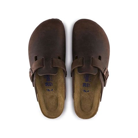 Birkenstock Boston Soft Footbed Clog (Unisex) - Habana Oiled Leather Dress-Casual - Clogs & Mules - The Heel Shoe Fitters