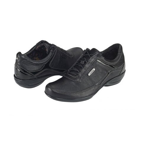 Aetrex Holly Lace Up (Women) - Black Leather Dress-Casual - Lace Ups - The Heel Shoe Fitters