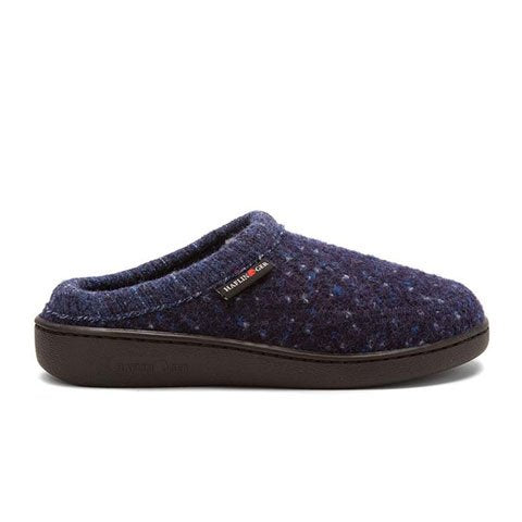 Haflinger ATC Slipper (Unisex) - Navy Speckle Dress-Casual - Slippers - The Heel Shoe Fitters