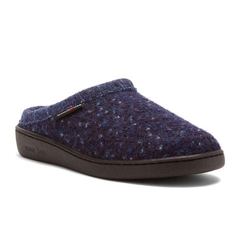 Haflinger ATC Slipper (Unisex) - Navy Speckle Dress-Casual - Slippers - The Heel Shoe Fitters