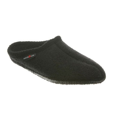 Haflinger AS Classic Slipper (Unisex) - Black Dress-Casual - Slippers - The Heel Shoe Fitters