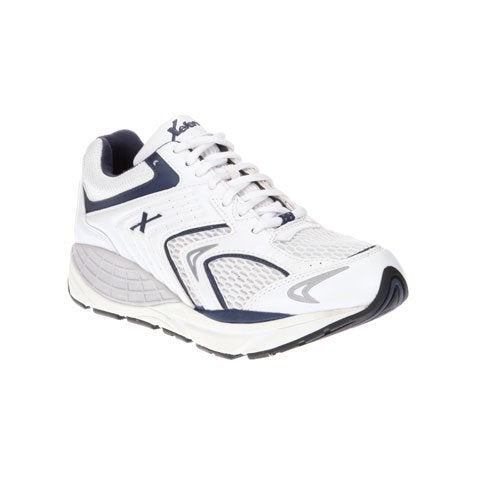 Xelero Matrix Mesh Walking Shoe (Men) - White/Navy Athletic - Walking - The Heel Shoe Fitters