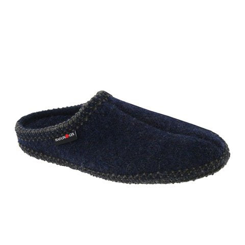 Haflinger AS Classic Slipper (Unisex) - Navy Dress-Casual - Slippers - The Heel Shoe Fitters