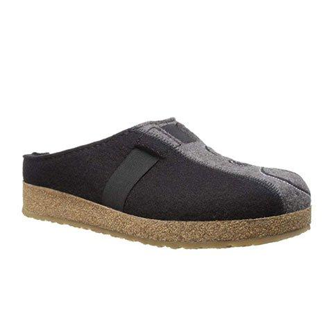 Haflinger Magic Clog (Women) - Black/Grey Dress-Casual - Clogs & Mules - The Heel Shoe Fitters