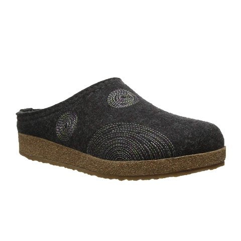 Haflinger Spirit Clog (Women) - Charcoal Dress-Casual - Clogs & Mules - The Heel Shoe Fitters