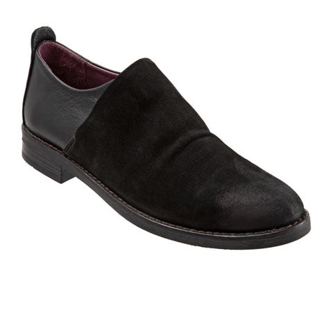 Bueno Passion (Women) - Black Nubuck Dress-Casual - Slip Ons - The Heel Shoe Fitters