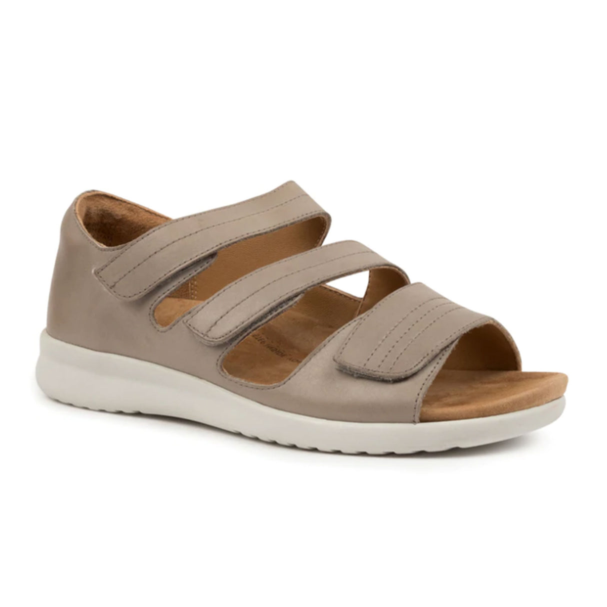 Ziera Bardot Wide Sandal (Women) - Misty/White Sole Sandal - Active - The Heel Shoe Fitters