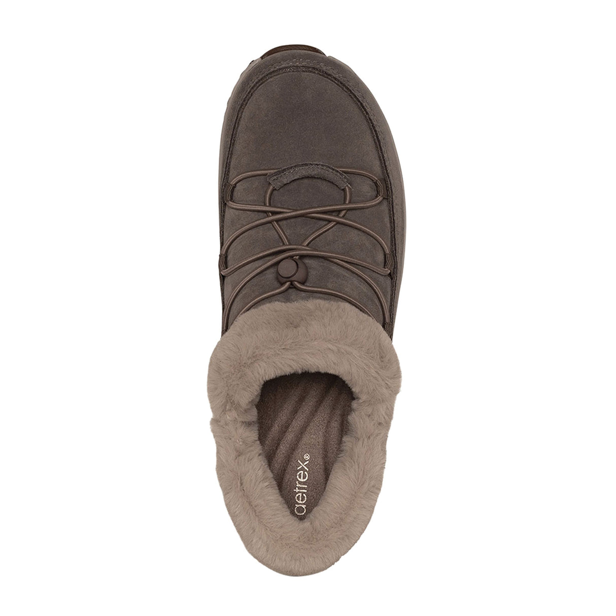 Aetrex Chrissy Slip On (Women) - Beige Leather Dress-Casual - Slip On - The Heel Shoe Fitters