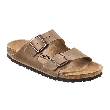 Birkenstock Arizona (Unisex) - Tobacco Oiled Leather Sandals - Slide - The Heel Shoe Fitters