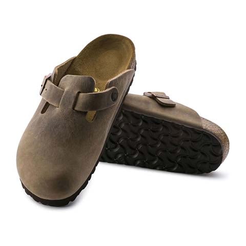 Birkenstock Boston Clog (Unisex) - Tobacco Oiled Leather Dress-Casual - Clogs & Mules - The Heel Shoe Fitters