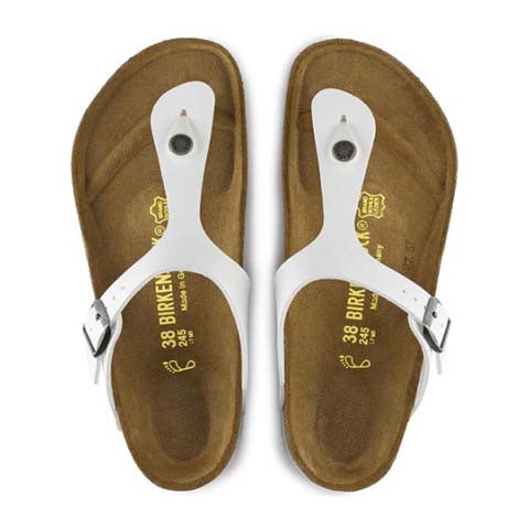 Birkenstock Gizeh Birko-Flor Thong Sandal (Women) - White Sandals - Thong - The Heel Shoe Fitters