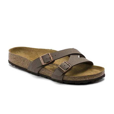 Birkenstock Yao Birkibuc Sandal (Women) - Mocha Sandals - Slide - The Heel Shoe Fitters