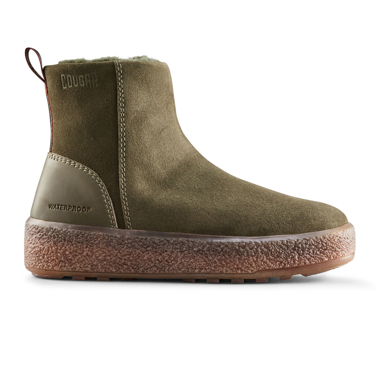 Cougar Broom Winter Ankle Boot (Women) - Olive Suede Boots - Winter - Mid Boot - The Heel Shoe Fitters