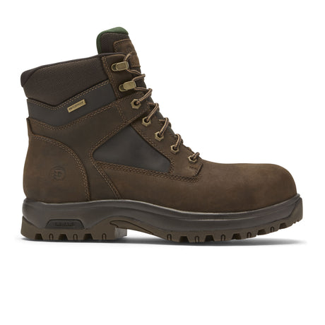 Dunham 8000 Works 6" Safety Plain Toe Work Boot (Men) - Brown Boots - Work - 6 Inch - The Heel Shoe Fitters