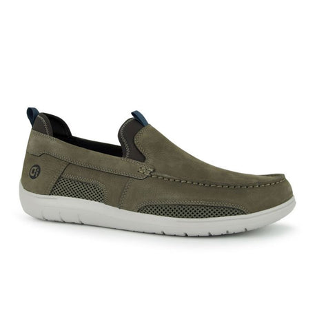 Dunham Fitsmart Loafer (Men) - Breen Nubuck Dress-Casual - Slip Ons - The Heel Shoe Fitters