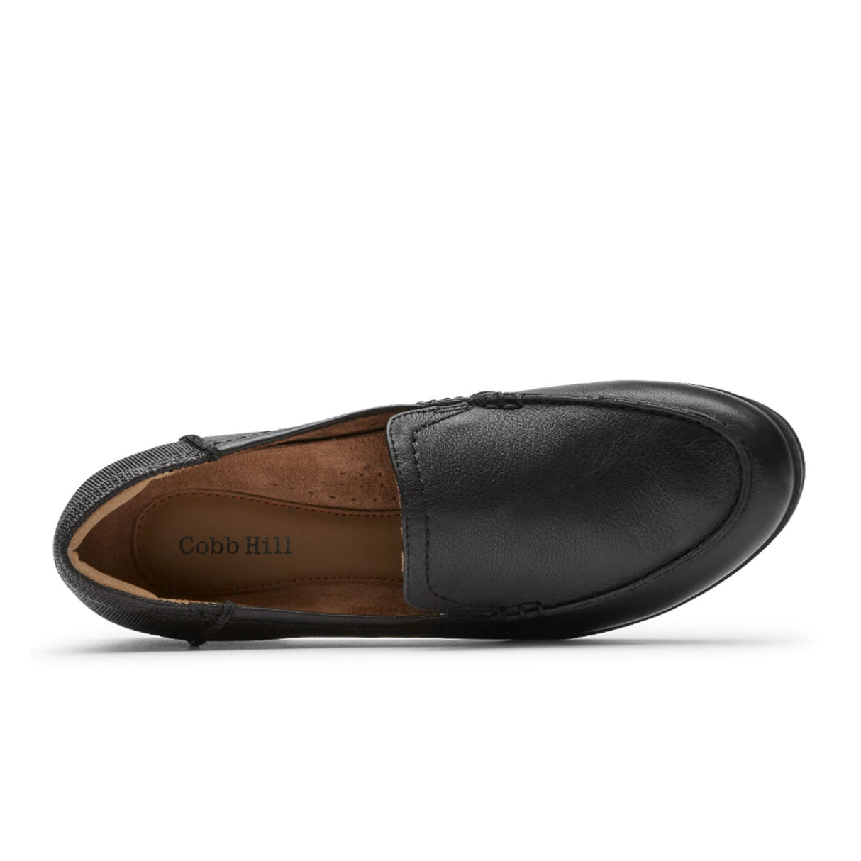Cobb Hill Crosbie Moc Loafer (Women) - Black Leather Dress-Casual - Slip On - The Heel Shoe Fitters