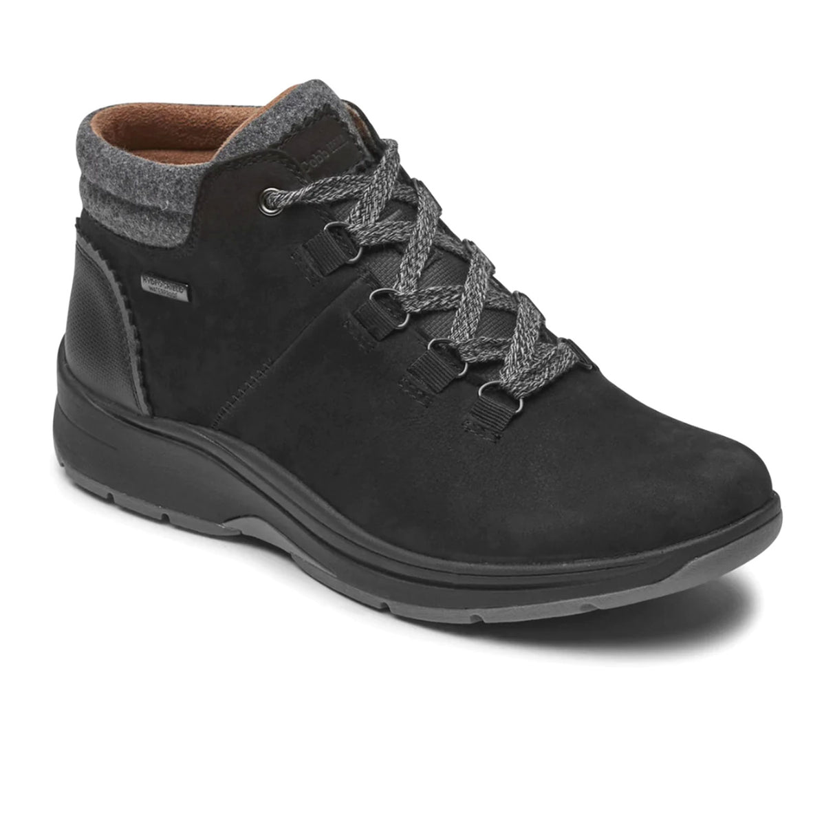 Cobb Hill Pyper Waterproof Hiker (Women) - Black Nubuck Boots - Hiking - Mid - The Heel Shoe Fitters