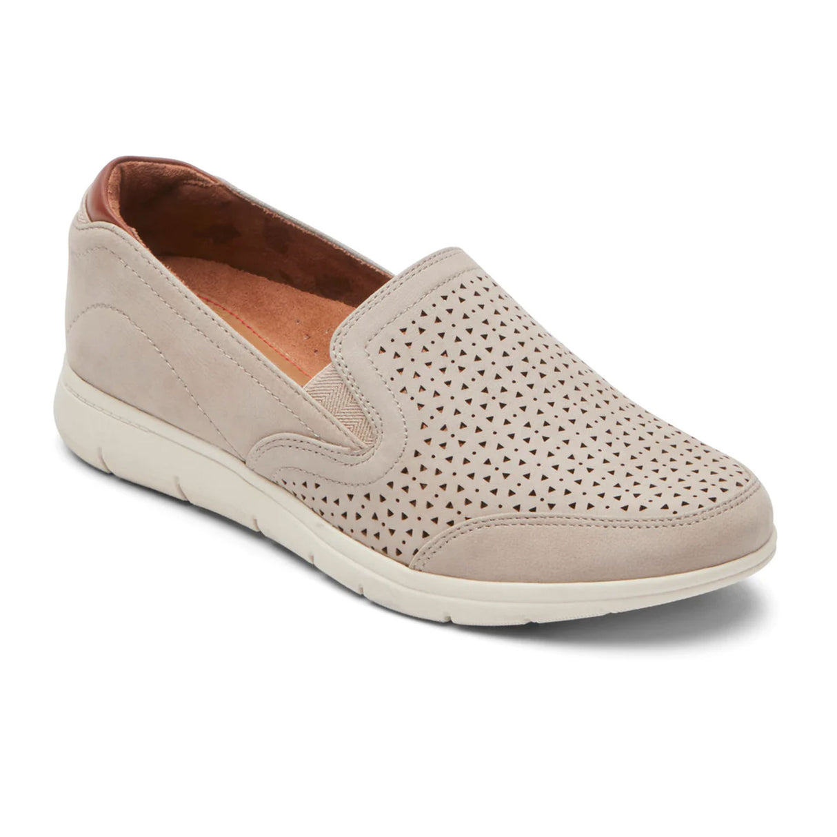 Cobb Hill Lidia Slip On (Women) - Dove Nubuck Dress-Casual - Slip On - The Heel Shoe Fitters